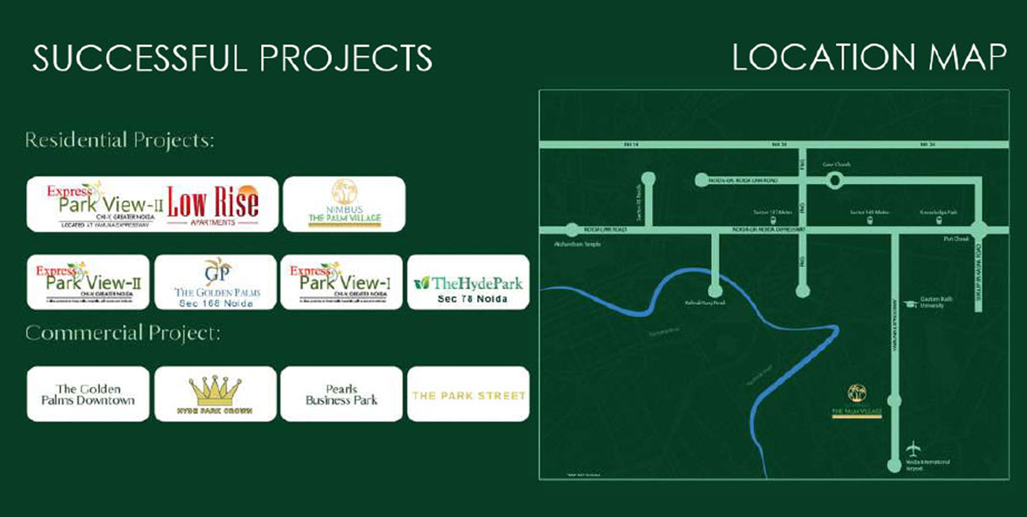 Nimbus Palm Village new launch ste plan
